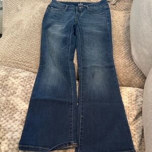 Blue Women's Curvy Bootcut Jeans